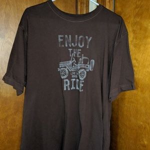 XL Life is Good Jeep tee